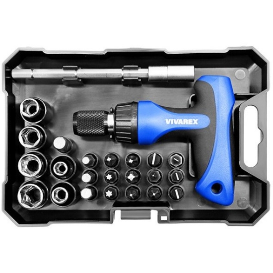 مجموعه 24 عددی پیچ گوشتی، بیت و بکس درایو 1/4 اینچ ویوارکس مدل 2465